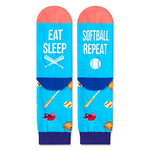 Cool Softball Unisex Blue Crew Socks