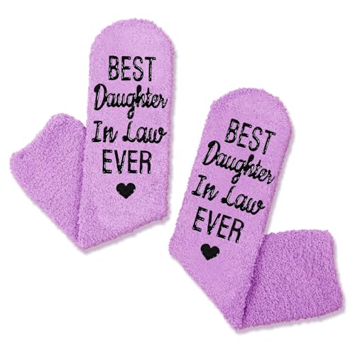 Best Gifts for Daughter In Law, Daughter In Law Gifts from Mother In Law, Unique Daughter In-Law Gifts, Fuzzy Socks for Women, Mothers Day Gift