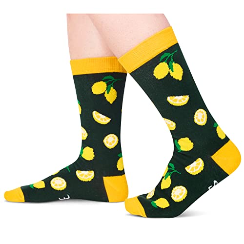 Funny Gifts Novelty Women Men Lemen Socks Lemen Gifts For Lemen Lovers Lemon Theme Gifts