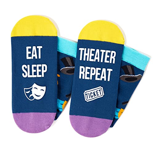 Novelty Theater Socks, Funny Theater Gifts for Theater Lovers, Gifts For Men Women, Unisex Theater Themed Socks, Theater Lover Gift, Silly Socks, Fun Socks
