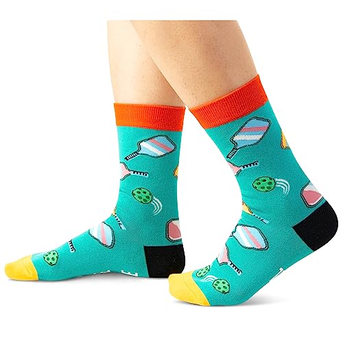 Novelty Pickleball Socks, Funny Pickleball Gifts for Pickleball Lovers, Ball Sports Socks, Gifts For Men Women, Unisex Pickleball Themed Socks, Sports Lover Gift, Silly Socks, Fun Socks