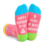 Funny Fun Crazy 9th Birthday Socks, Teens' 9th Birthday Gifts, Perfect Gifts for 9 Year Old Boy or Girl, Unique 9th Birthday Gift for Kids