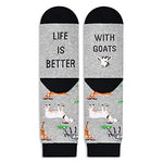 Unisex Novelty Goat Lovers Gifts Funny Goat Socks 2 Pack