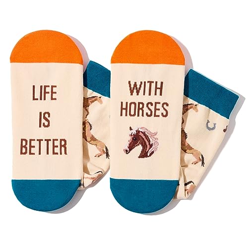 One-Size-Fits-All Horse Gifts, Unisex Horse Socks for Women and Men,  Horse Gifts Gender-Neutral Animal Socks