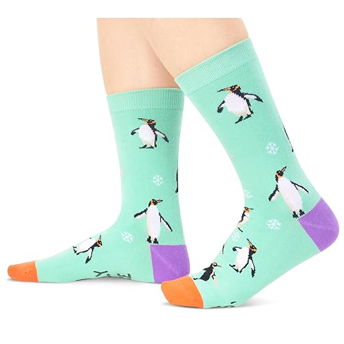 One-Size-Fits-All Penguin Gifts, Unisex Penguin Socks for Women and Men,  Penguin Gifts Gender-Neutral Animal Socks