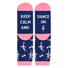 Novelty Dance Socks for Women who Love to Dance, Funny Gifts for Dancers, Dance Teacher Appreciation Gifts