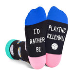 Unisex Novelty Volleyball Socks for Kids, Children Ball Sports Socks, Funny Volleyball Gifts for Volleyball Lovers, Kids' Fun Socks, Perfect Gifts for Boys Girls, Sports Lover Gift, Gifts for 7-10 Years Old