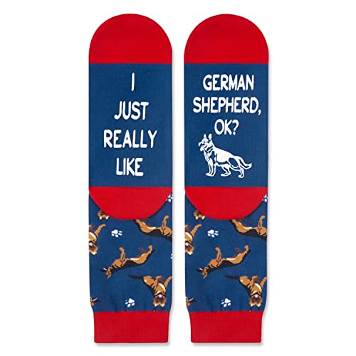 Gender-Neutral German Shepherd Gifts, Unisex German Shepherd Socks for Women and Men, German Shepherd Gifts Animal Socks