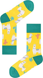 Novelty Llama Socks, Gifts for Girls 4-7 Years Old, Funny Llama Gifts for Llama Lovers, Animal Socks, Kids Llama Themed Socks, Animal Lover Gift, Silly Socks, Fun Socks