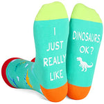 Gender-Neutral Dinosaur Gifts, Unisex Dinosaur Socks for Women and Men, Dinosaur Gifts Animal Socks