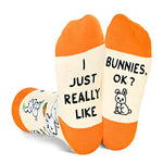 Novelty Bunny Gifts for Children Fun Bunny Socks for Boys and Girls Unique Bunny Lover Gifts for Kids Easter Gifts, Gifts for 7-10 Years Old