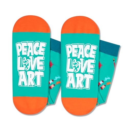 Novelty Art Socks Funny Gifts for Artists, Art Gifts for Women Men, Art Teacher Gifts Tattoo Artist Gifts, Artsy Gifts Painting Socks