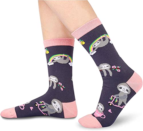 Sloth Women Grey Socks