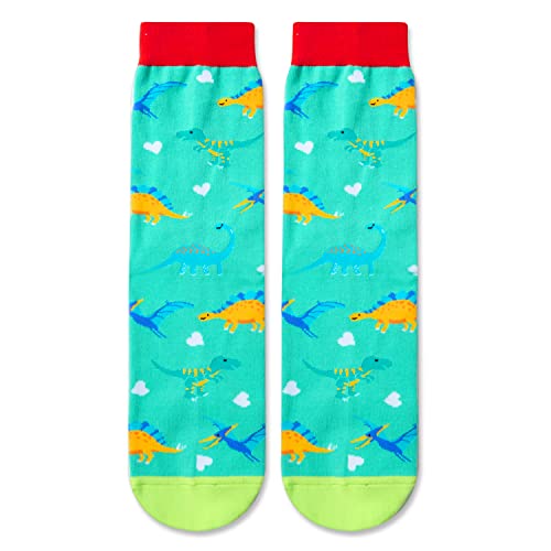 Gender-Neutral Dinosaur Gifts, Unisex Dinosaur Socks for Women and Men, Dinosaur Gifts Animal Socks
