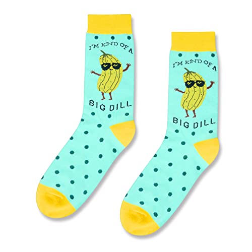 Funny Unisex Pickle Socks, Novelty Pickle Gifts For Pickle Lovers, Dill Pickle Gifts, Pun Socks Men Women, I'M Kind Of A Big Dill Socks