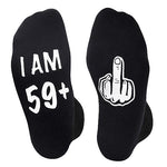 Unique 60th Birthday Gifts for 60 Year Old Men Women, Funny 60th Birthday Socks, Crazy Silly Gift Idea for Unisex Adult, Birthday Gift for Him and Her