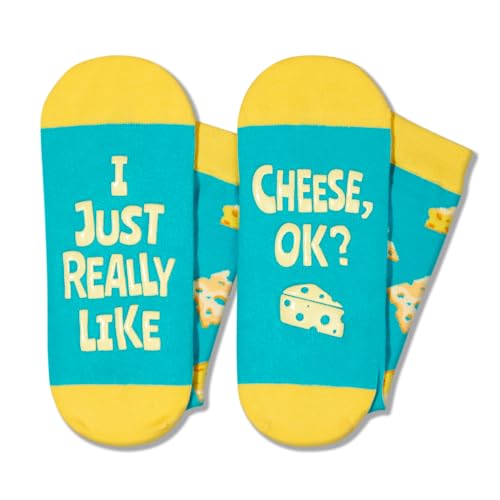 Unisex Cheese Gifts for Cheese Lover, Cheese Socks for Men Women, Funny Novelty Silly Cheese Socks Gifts