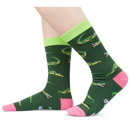 Funny Socks Alligator Socks,Crazy Alligator Gifts for Men Women Sea Animal Gifts for Men Women,Animal Lover Gifts
