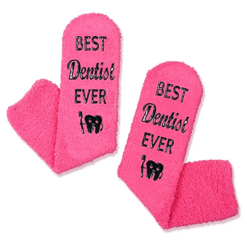 Unisex Fuzzy Socks Dentist Socks Dental Tooth Teeth Socks, Unique Gifts for Dental Assistants Gifts, Hygienists Gifts, Dental Students Gifts, Dentists Gifts Women Men