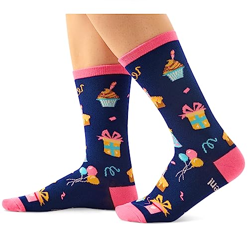 Unique 18th Birthday Gift for Her Presents for 18 Year Old Girl, Crazy Silly 18th Birthday Socks Funny Gift Idea for Teenage Girls