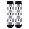 Cool Chess Unisex Gray Crew Socks