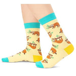 Gender-Neutral Sloth Gifts, Unisex Sloth Socks for Women and Men, Sloth Gifts Animal Socks
