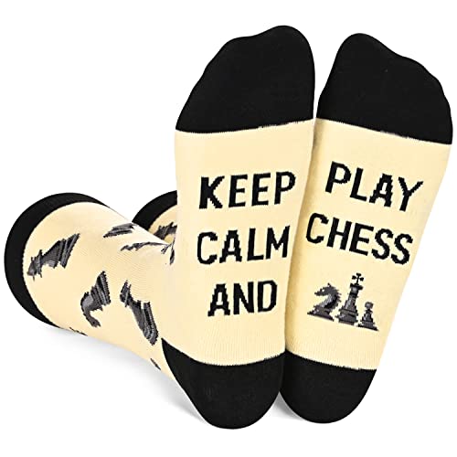 Novelty Chess Socks, Funny Chess Gifts for Chess Lovers, Sports Socks, Gifts For Men Women, Unisex Chess Themed Socks, Sports Lover Gift, Silly Socks, Fun Socks