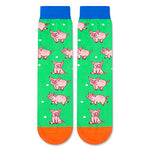 Gender-Neutral Pig Gifts, Unisex Fun Pig Socks for Women Men, Pig Gifts for Farmers Piggy Lovers, Novelty Farm Animal Socks