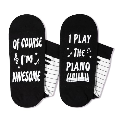 Funny Socks Music Gifts Piano Gifts for Women Men Teens, Gifts for Piano Players Piano Lovers Gifts Musician Gifts for Men Women