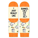 Novelty Bunny Gifts for Children Fun Bunny Socks for Boys and Girls Unique Bunny Lover Gifts for Kids Easter Gifts, Gifts for 7-10 Years Old