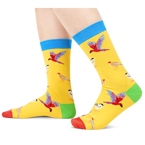 Gender-Neutral Bird Gifts, Unisex Bird Socks for Women and Men, Bird Gifts Animal Socks