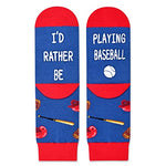 Novelty Baseball Socks for Kids, Funny Baseball Gifts for Sports Lovers, Kids' Gifts for 10-12 Years Old Boys Girls, Unisex Baseball Themed Socks Children, Silly Socks, Cute Socks