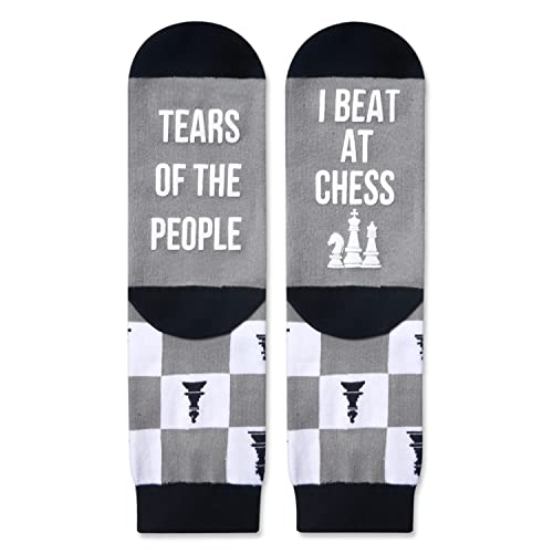 Cool Chess Unisex Gray Crew Socks