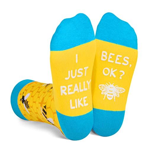 Novelty Bee Gifts for Children Fun Bee Socks for Boys and Girls Unique Bee Lover Gifts for Kids, Gifts for 7-10 Years Old