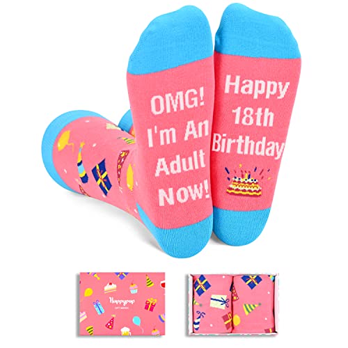 Gifts for Teenage Girls Boys, Gifts for 18 Year Old Girl Boys 18th Birthday Gifts, Gifts for Teens Funny Socks for Teens