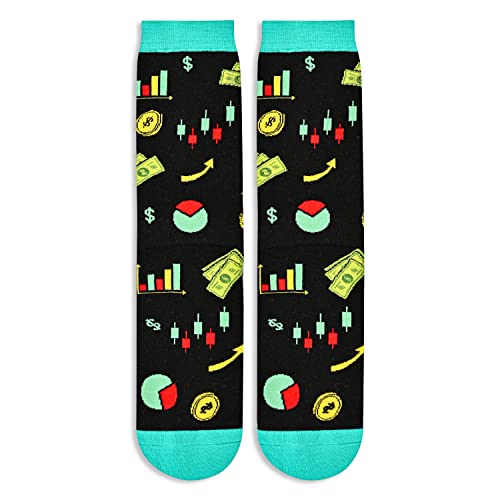 Funny Novelty Stock Market Gifts Money Gifts Accountant Gifts Stock Market Socks For Men Money Socks Stock Market Socks