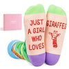 Funny Giraffe Gifts for Women Girls, Giraffe Socks Novelty Fun Crazy Silly Socks