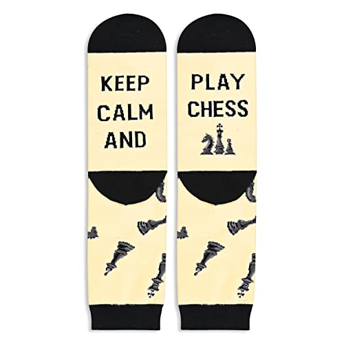 Novelty Chess Socks, Funny Chess Gifts for Chess Lovers, Sports Socks, Gifts For Men Women, Unisex Chess Themed Socks, Sports Lover Gift, Silly Socks, Fun Socks