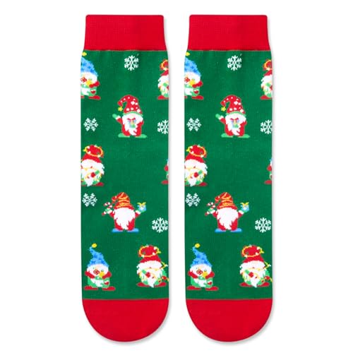 Gnome Socks, Funny Christmas Gifts for Boys Girls, Christmas Vacation Gifts, Xmas Gifts, Holiday Gifts, Gnome Gifts, Santa Gift Stocking Stuffer, Gifts for 7-10 Years Old