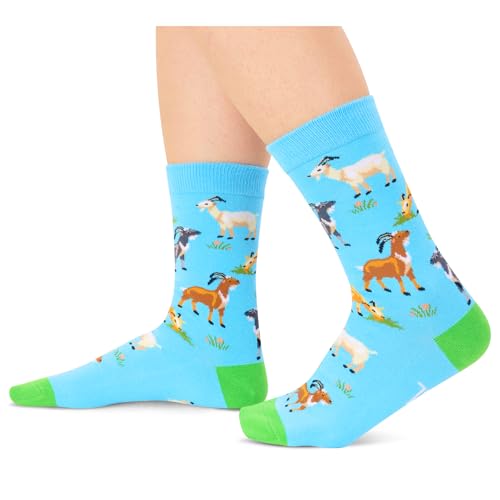 Gifts for Goat Enthusiasts Novelty Goat Gifts for Him and Her Funny Goat Socks for Men and Women