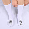 Cute Bride Mother Women's White Crew Socks