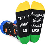 Unique Father's Day Gifts for Uncle, Men Funny Socks, Best Uncle Gifts from Niece Nephew, Cool Uncle Awesome Uncle Gifts, Uncle Birthday Gifts, Novelty Silly Socks for Men