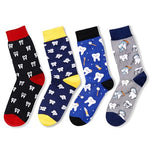 4 Pack Unique Teeth socks, Dental Gifts for Men, Crazy Dentist Teeth Socks Gifts