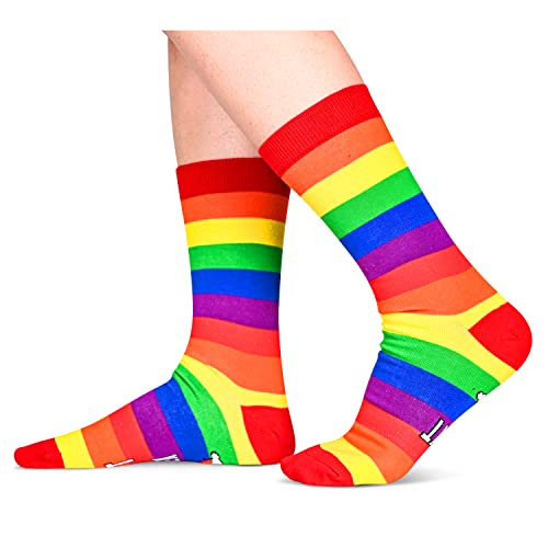Unisex Rainbow Socks, Pride Socks for Women Men, Lgbtq Socks, Funny Co –  Happypop
