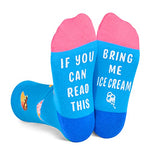 Novelty Ice Cream Gifts for Kids, Birthday Gift for Boys Girls, Funny Food Socks, Teenages Ice Cream Socks, Gift for Children, Funny Ice Cream Socks for Ice Cream Lovers, Gifts for 7-10 Years Old
