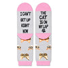 Cat Mom Gifts for Women Unique Cat Lovers Gifts for Women, Crazy Cat Socks 2 Pairs