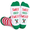 Xmas Gifts for Girls Boys, Christmas Socks, Candy Cane Socks, Christmas Vacation Gifts, Funny Christmas Gifts for Kids, Santa Gift Stocking Stuffer
