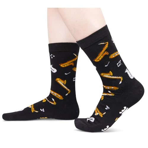 Funny Gifts For Saxophone Players, Saxophone Socks Men, Saxophone Gifts Teen Men Women, Music Gifts For Musicians, Cool Gifts For Music Lovers