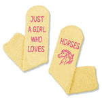 Unique Horse Gifts for 7-10 years old Girls Who Love Horse, Cute Horse Gifts for Kids, Crazy Fuzzy Horse Socks for 7-10 years old, Unique Horse Gifts for Horse Lovers
