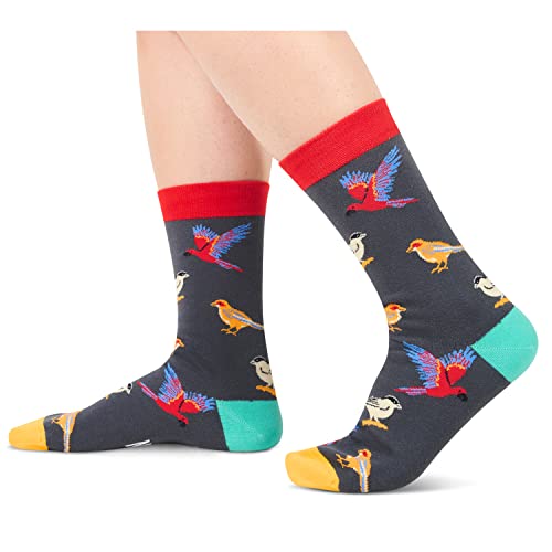 One-Size-Fits-All Bird Gifts, Unisex Bird Socks for Women and Men,  Bird Gifts Gender-Neutral Animal Socks